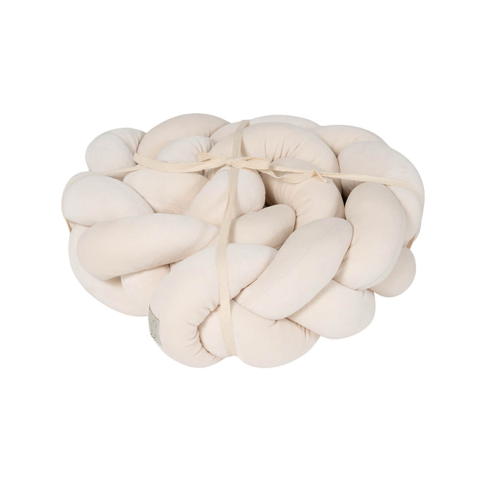 Träumeland Signature Nestchenschlange Plüsch beige – Seitenansicht