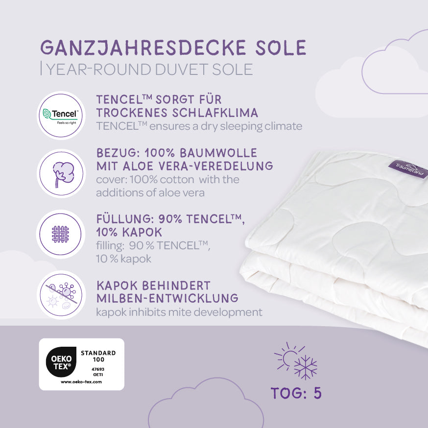 Träumeland Babydecke Sole